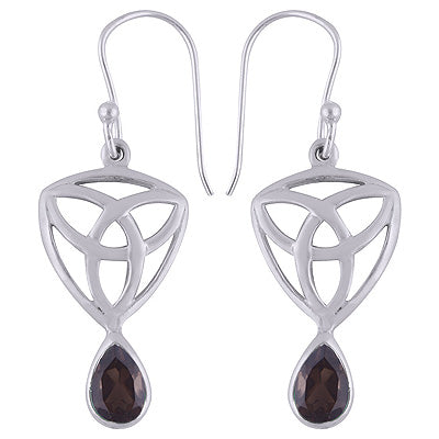 925 Sterling Silver Smoky Topaz Earrings - R3501035-47