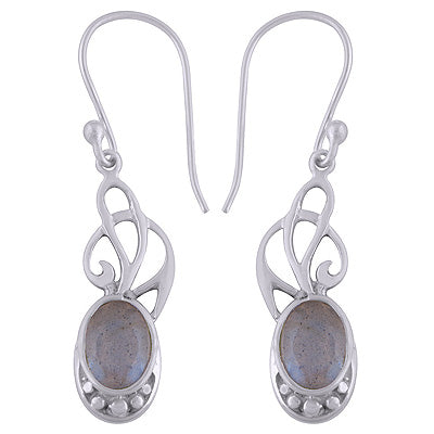 925 Sterling Silver Labradorite Earrings - R3501079-5