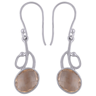 925 Sterling Silver Citrine Earrings - R3501080-2