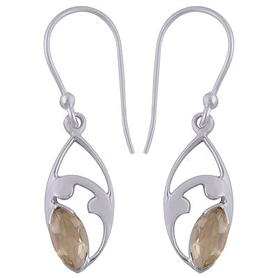 925 Sterling Silver Lemon Topaz Earrings - R3501082-4