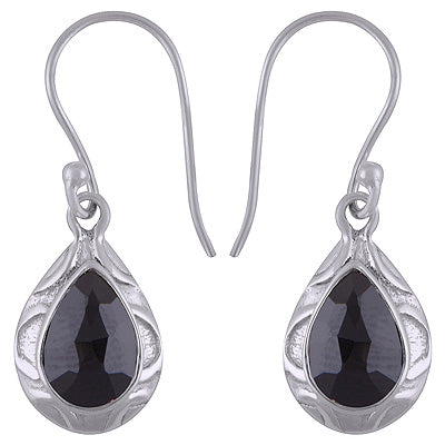 925 Sterling Silver Black Onyx Earrings - R3501084-11
