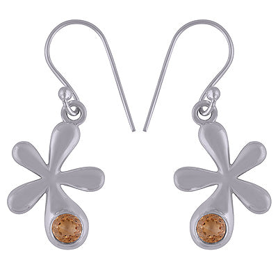 925 Sterling Silver Citrine Earrings - R3501114-4