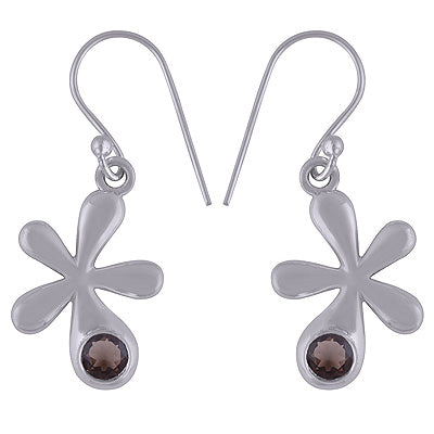 925 Sterling Silver Smoky Topaz Earrings - R3501114-6