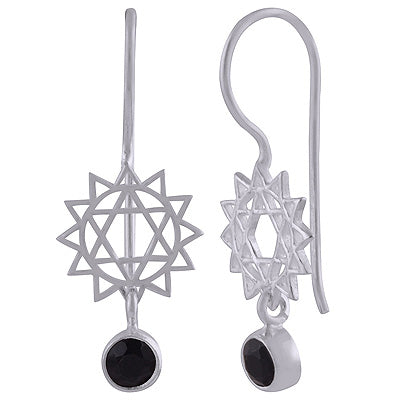 925 Sterling Silver Black Onyx Earrings - R3501128-4