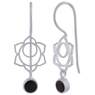 925 Sterling Silver Black Onyx Earrings - R3501129-4