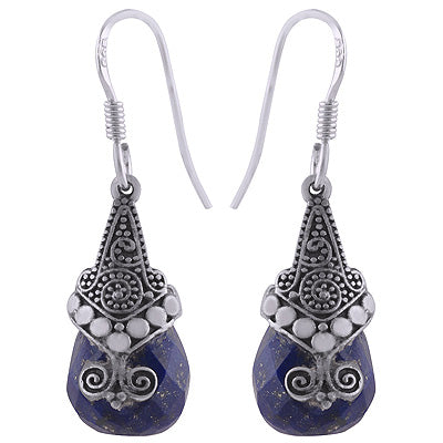 925 Sterling Silver Lapis Earrings - R3501138-4
