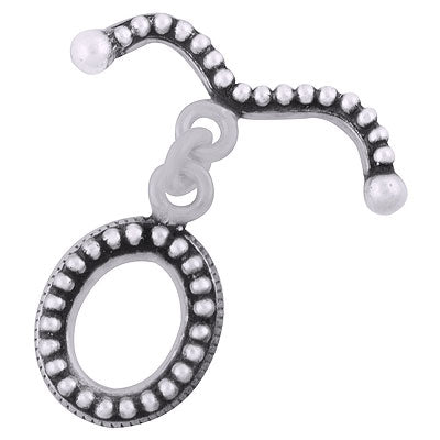 Alluring Rawa Work on Plain Silver 925 Sterling Solid Silver Toggle Clasp - R40400007-25