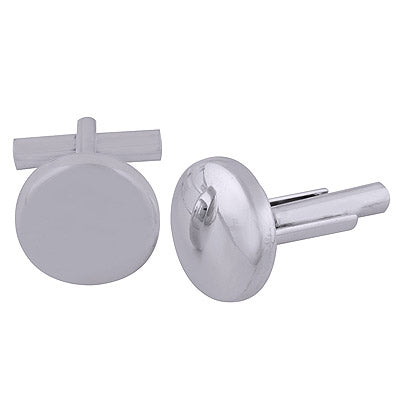 10.9gram Plain Silver Cufflinks - R40460005-1
