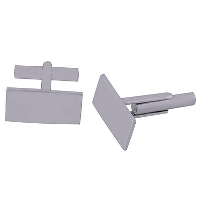 10.8gram Plain Silver Cufflinks - R40460007-1