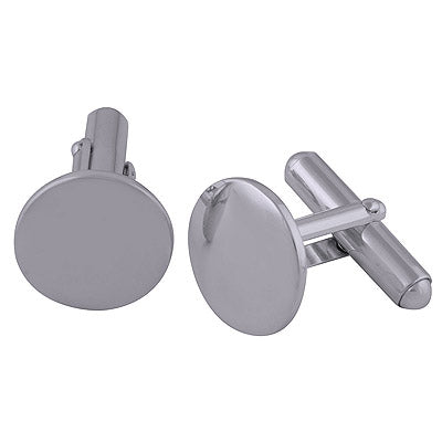 7.7gram Plain Silver Cufflinks - R40460008-1