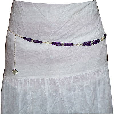 81.9gram Amethyst, Green Amethyst Belly Chain - R40480000-4