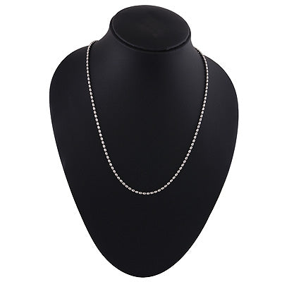 Stunning Beads Pattern Oxidised Plain 925 Sterling Solid Silver Chain - R4400581-7