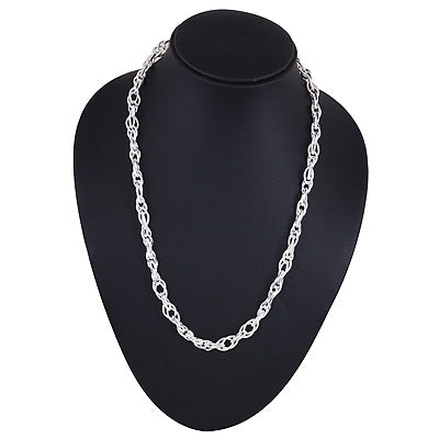 Classic Bold Multiple Shaped Plain 925 Sterling Solid Silver Chain - R4400582-2