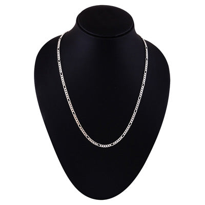 Beautiful Plain 925 Sterling Solid Silver (FIGARO) Chain - R4400597-1