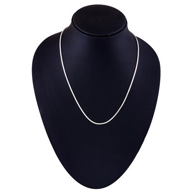Elegant Flat Snake Style Plain 925 Sterling Solid Silver Chain - R4400616-1