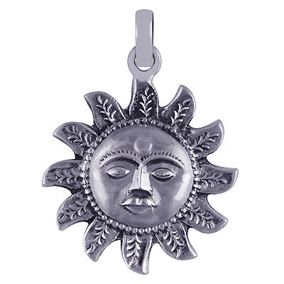 Stunning Handmade Sun 925 Sterling Solid Silver Pendant - R4500437-1