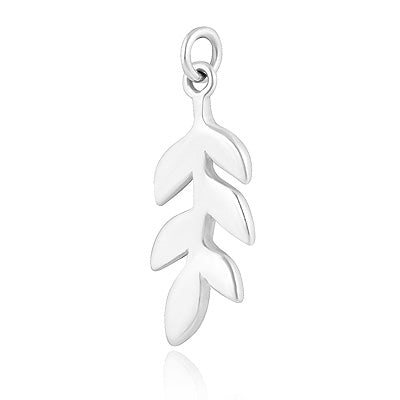 Beautiful Hanging leaf Plain 925 Sterling Solid Silver Pendants - R4500457-1