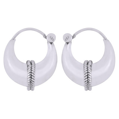 Authentic Wire Design Bali 925 Sterling Solid Silver Silver Earrings - R4600131-111
