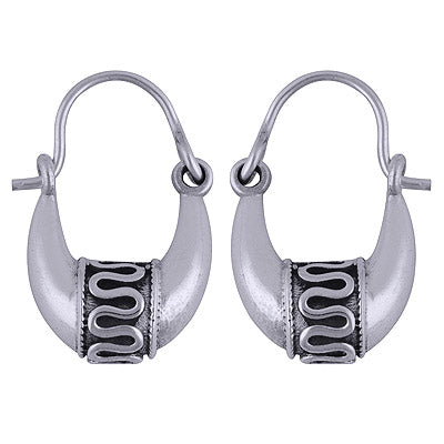 925 Sterling Silver Plain Earrings - R4600249-1
