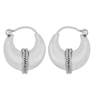Authentic Wire Design Bali 925 Sterling Solid Silver Silver Earrings - R4600389-121