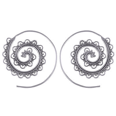 9.6gram Plain Silver Earrings - R4600639-17