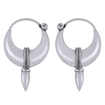 Beautiful unique traditional cultural ethnic 925 Sterling Solid Silver Silver Earrings - R4600978-1