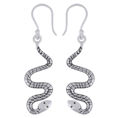 Alluring Handcrafted Work on Plain 925 Sterling Solid Silver Dangle Earrings - R4600987-1