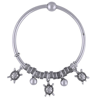 925 Sterling Silver Plain Bangle - R4700093-27