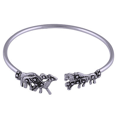 925 Sterling Silver Plain Bangle - R4700096-1