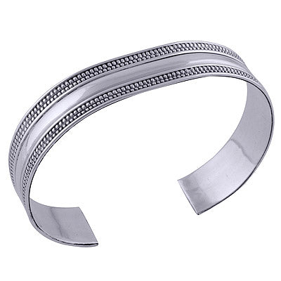 925 Sterling Silver Plain Bangle - R4700123-1