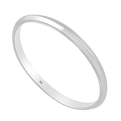 Classic Punjabi Kada Plain 925 Sterling Solid Silver Bangles - R4700182-1