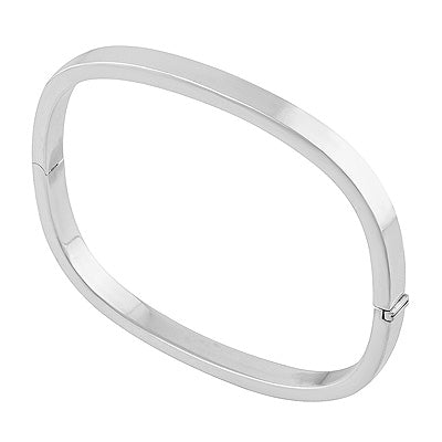 Gorgeous Shaped Bracelet Plain 925 Sterling Solid Silver Bangles - R4700263-1