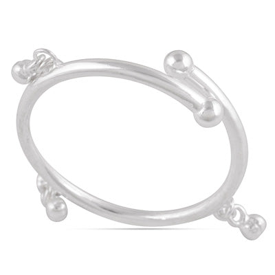 Beautiful Handcrafted Plain 925 Sterling Solid Silver Baby Child Bangles - R4700347-3