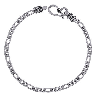 Beautiful Handcrafted Cuban Link Plain 925 Sterling Solid Silver Bracelet - R5400169-3