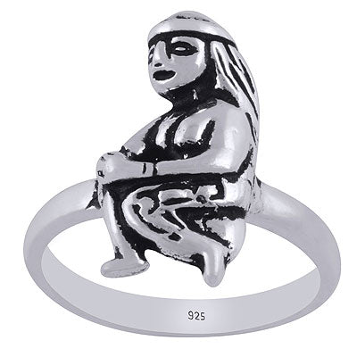 Beautiful Tribal vibes Plain 925 Sterling Solid Silver Ring - R5600002-1