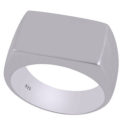Beautiful Bold Band Plain 925 Sterling Solid Silver Ring - R5600523-1