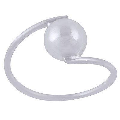 Beautiful Handcrafted Plain 925 Sterling Solid Silver Ring - R5600526-1