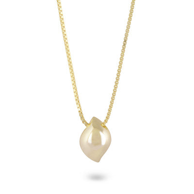 Beautifully designed Gold Plated Plain 925 Sterling Solid Silver Necklaces - R5800112-2