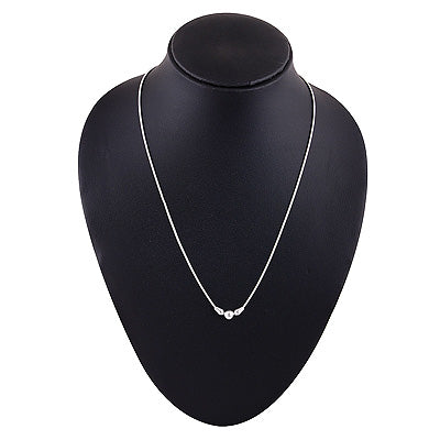 Beautiful Beads Bolo Pattern Plain 925 Sterling Solid Silver Necklace - R5800116-1