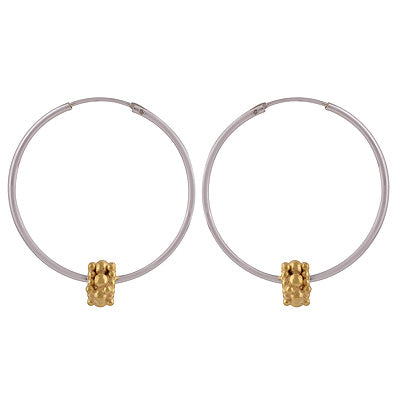 925 Sterling Silver One Micron Gold Plated Earrings - R6062-7
