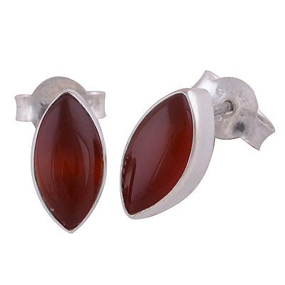 Carnelian 925 Sterling Silver Studs - R6100199-192