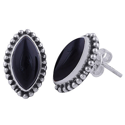 925 Sterling Silver Amethyst Stud Earrings - R6100501-28