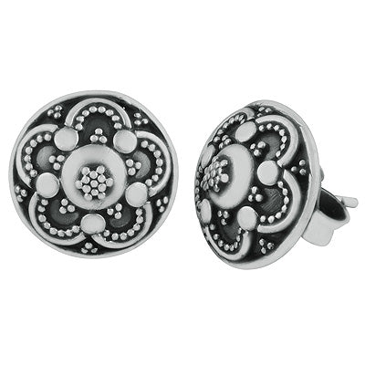 925 Sterling Silver Plain Studs Earrings - R6200152-1