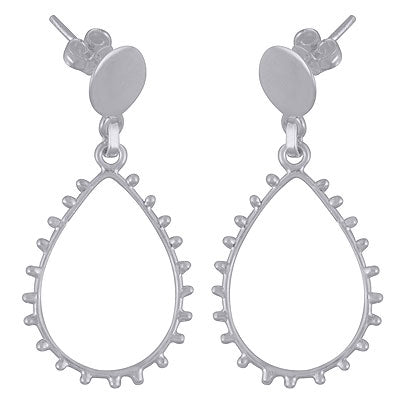 Alluring Rawa Work Around Plain 925 Sterling Solid Silver Plain Studs - R6200166-1