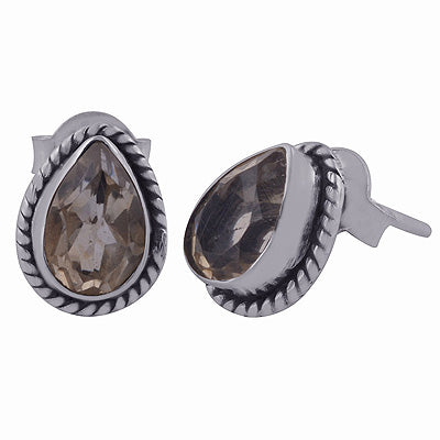 925 Sterling Silver Citrine Stud Earrings - R6500675-18