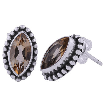 925 Sterling Silver Citrine Stud Earrings - R6500680-23