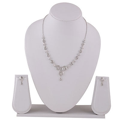Stunning Chakra Design Inspired Plain 925 Sterling Solid Silver Necklace Sets - R7000009-1