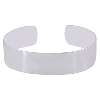 Gorgeous Plain 925 Sterling Solid Silver Bangle - R7100000-42
