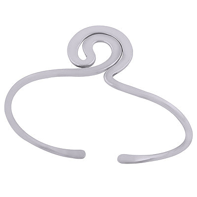 Uniquely Designed Pattern 925 Sterling Solid Silver Bangle - R7100011-15