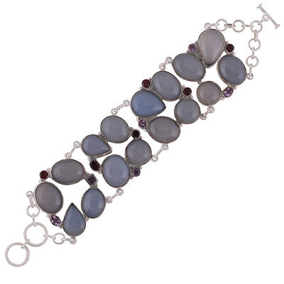 Amethyst,Garnet,Blue Chalcedony - R7400006-15